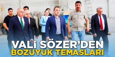 Vali Sözer'den Bozüyük Temasları