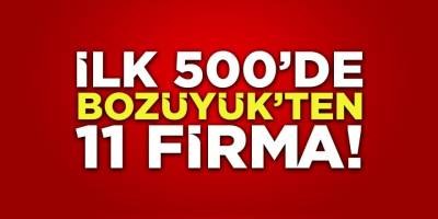 İlk 500'de Bozüyük'ten 11 Firma!