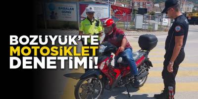Bozüyük'te Motosiklet Denetimi!