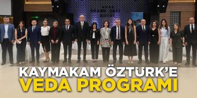 Kaymakam Öztürk'e Veda Programı