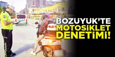 Bozüyük'te motosiklet denetimi!