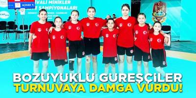 Bozüyüklü Güreşçiler Turnuvaya Damga Vurdu!