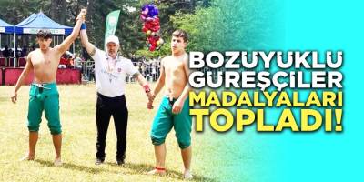 Bozüyüklü Güreşçiler Madalyaları Topladı!