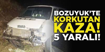 Bozüyük'te Korkutan Kaza! 5 Yaralı!