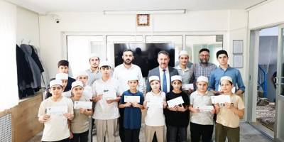Müftü Dilek'ten Kur’an Kursu Öğrencilerine Harçlık