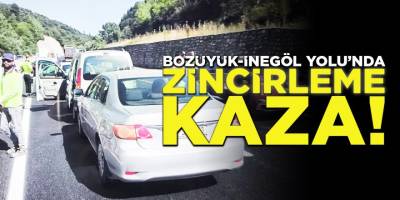 Bozüyük-İnegöl yolunda zincirleme kaza!