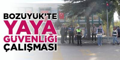 Bozüyük'te Yaya Güvenliği Çalışması