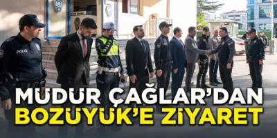 Müdür Çağlar'dan Bozüyük Emniyet Müdürlüğüne Ziyaret