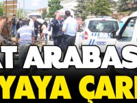 AT ARABASI YAYAYA ÇARPTI 1 YARALI