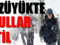 BOZÜYÜK'TE EĞİTİME BİR GÜN ARA VERİLDİ.
