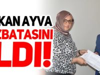 BAŞKAN AYVA, MAZBATASINI ALDI