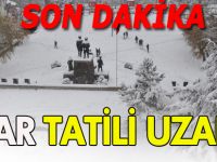 BOZÜYÜK'TE KAR TATİLİ UZADI