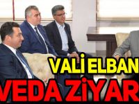 VALİ ELBAN’DAN VEDA ZİYARETİ