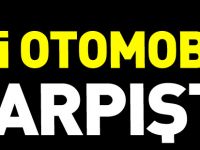 İKİ OTOMOBİL ÇARPIŞTI 2 YARALI