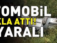 OTOMOBİL TAKLA ATTI 5 YARALI
