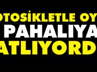 MOTOSİKLETLE OYUN PAHALIYA PATLIYORDU