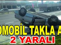 OTOMOBİL TAKLA ATTI