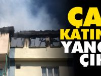 ÇATI KATINDA YANGIN ÇIKTI