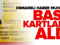 OSMANELİ HABER MUHABİRLERİ, BASIN KARTLARINI ALDI