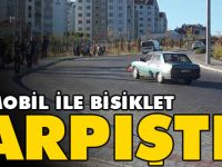 OTOMOBİL İLE BİSİKLET ÇARPIŞTI 2 YARALI