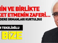 AZMİN VE BİRLİKTE HAREKET ETMENİN ZAFERİ…