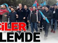 İŞÇİLER EYLEMDE