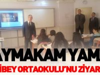 KAYMAKAM YAMAN, NECATİBEY ORTAOKULU’NU ZİYARET ETTİ