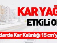 KAR YAĞIŞI ETKİLİ OLDU