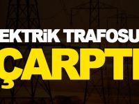 OTOMOBİL ELEKTRİK TRAFOSUNA ÇARPTI; 2 YARALI