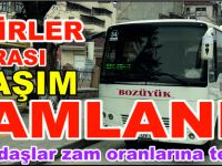 ŞEHİRLER ARASI ULAŞIM ZAMLANDI