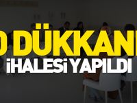 20 DÜKKANIN İHALESİ YAPILDI