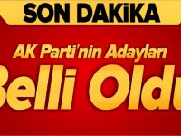 AK PARTİ'NİN ADAYLARI BELLİ OLDU