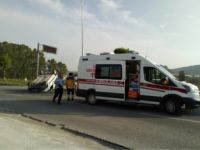 OTOMOBİL TAKLA ATTI