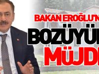 BAKAN EROĞLU'NDAN BOZÜYÜK'E MÜJDE!