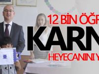 12 BİN ÖĞRENCİ KARNE ALDI