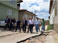 VALİ BÜYÜKAKIN, KARAKÖY'DE İNCELEMELERDE BULUNDU