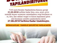 27 AĞUSTOS'A KADAR UZATILDI