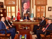 KAYMAKAMLARDAN BAŞKAN CAN'A ZİYARET