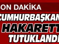 CUMHURBAŞKANI'NA HAKARET SUÇUNDAN TUTUKLANDILAR..