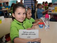 KIRTASİYE ÜRÜNLERİ DAĞITILDI