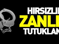 HIRSIZLIK ZANLISI TUTUKLANDI