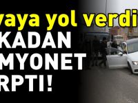YAYAYA YOL VERDİ ARKADAN KAMYONET ÇARPTI