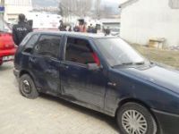OTOMOBİL İLE MOTOSİKLET ÇARPIŞTI