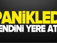 PANİKLEYİNCE KENDİNİ YERE ATTI