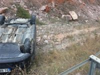 VİRAJI ALAMADI TAKLA ATTI!