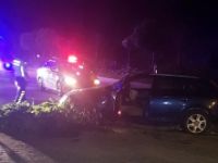 VİRAJI ALAMADI KARŞI ŞERİDE GEÇTİ