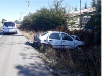 BARİYERLERE ÇARPTI