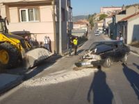  KEPÇE İLE OTOMOBİL ÇARPIŞTI