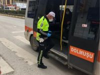 OTOBÜSLERE KORONA DENETİMİ