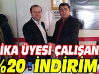 SENDİKA ÜYESİ ÇALIŞANLARA % 20 İNDİRİM